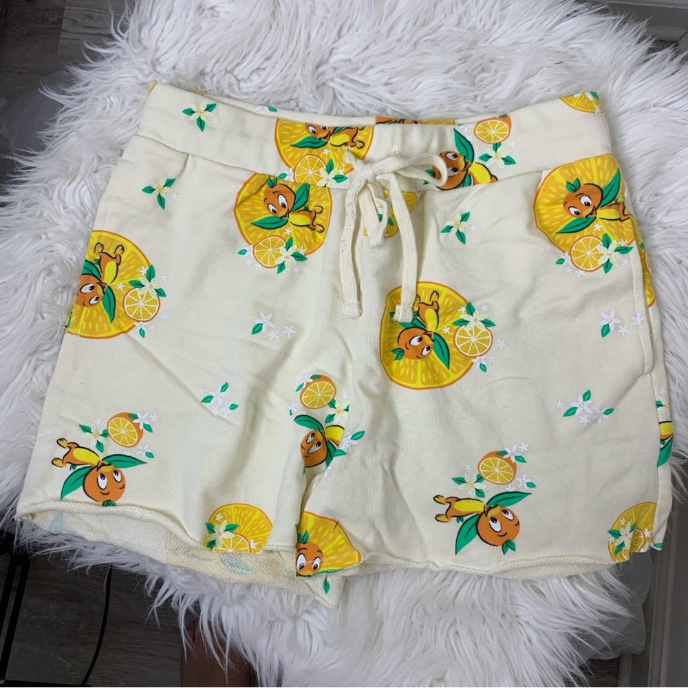 Disney Parks Orange Bird Womens drawstring Shorts S